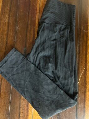 aerie Black Ribbed women's leggings